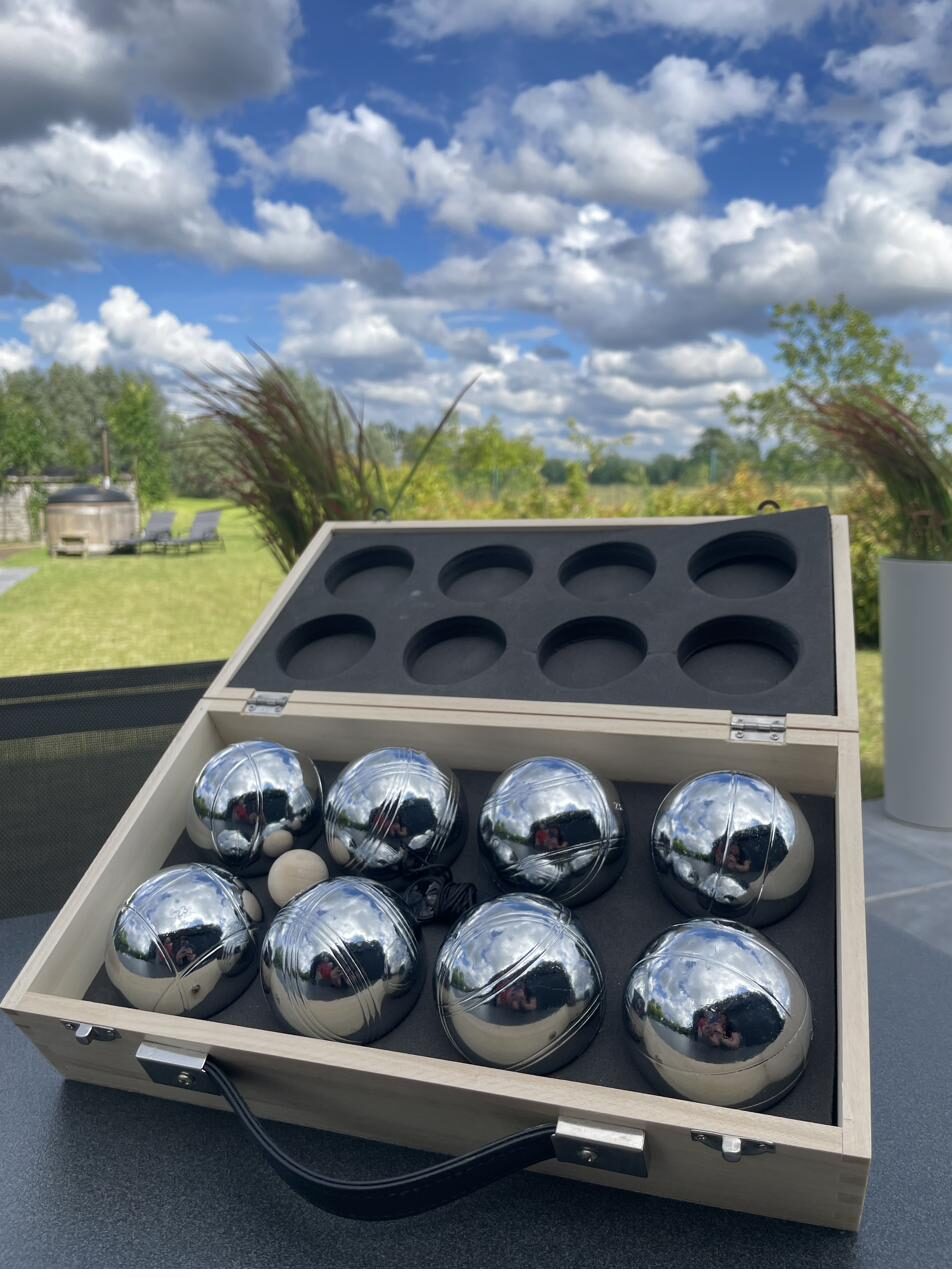 Petanque en ontspanning in de tuin