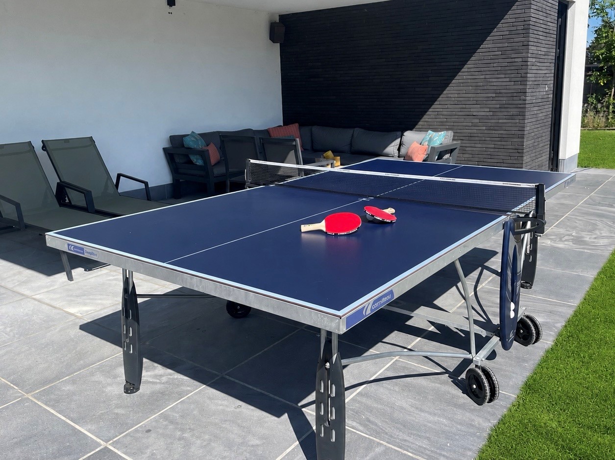 pingpong en ontspanning in de tuin